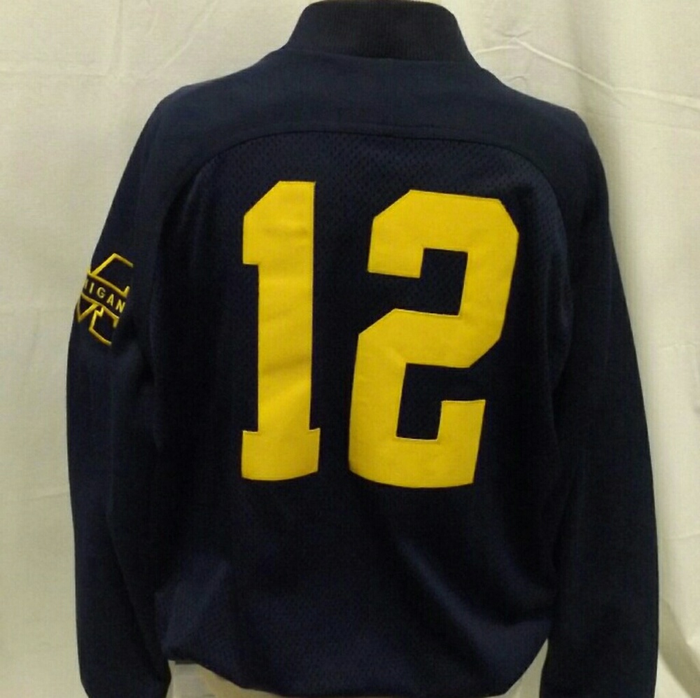 UofM Wolverines #12 Nike Men's Jacket Size L